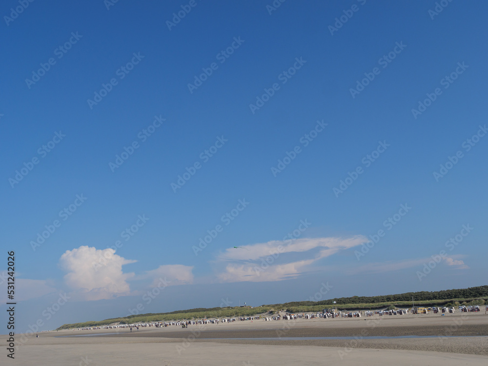 Naklejka premium Nordseeinsel Spiekeroog in Ostfriesland