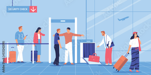 Airport Flat Illustration