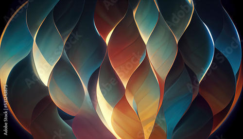 ogival colored shapes modern creative background of semi-transparent pieces