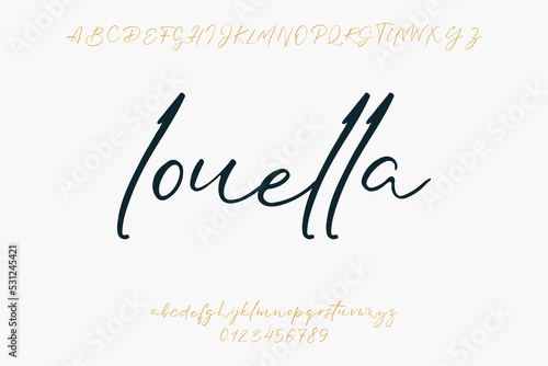 Abstract Fashion font alphabet. Minimal modern urban fonts for logo, brand etc. Typography typeface uppercase lowercase and number. vector illustration