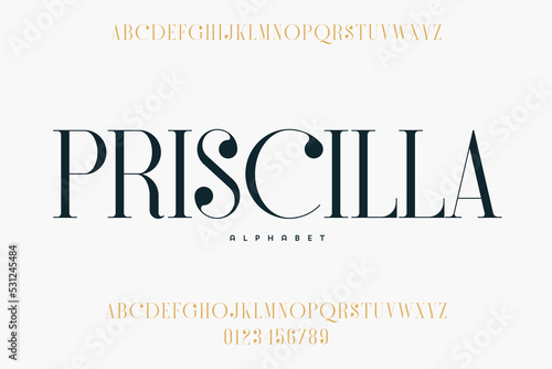 Abstract Fashion font alphabet. Minimal modern urban fonts for logo, brand etc. Typography typeface uppercase lowercase and number. vector illustration