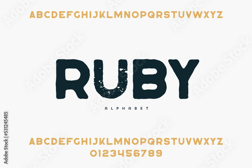 Abstract Fashion font alphabet. Minimal modern urban fonts for logo, brand etc. Typography typeface uppercase lowercase and number. vector illustration