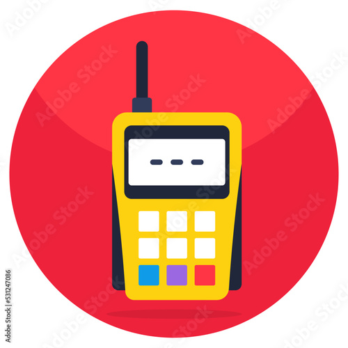 A unique design icon of walkie talkie 