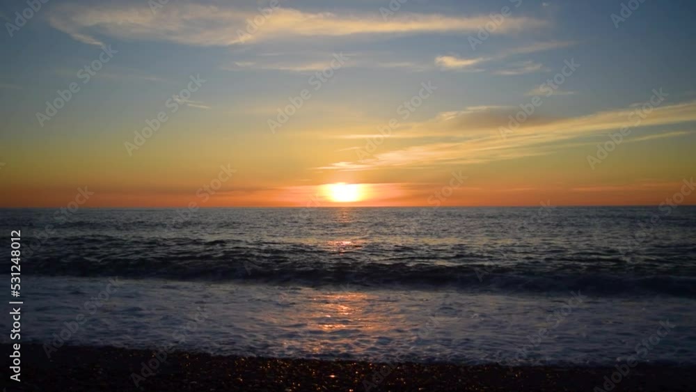 sunset over the sea sunset over the sea