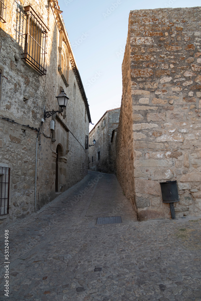 Trujillo,medieval city in the province of Cáceres, Spain. World Heritage. In the town were born, among others,Francisco Pizarro,conqueror of Peru, whose equestrian sculpture stands in the Plaza Mayor.