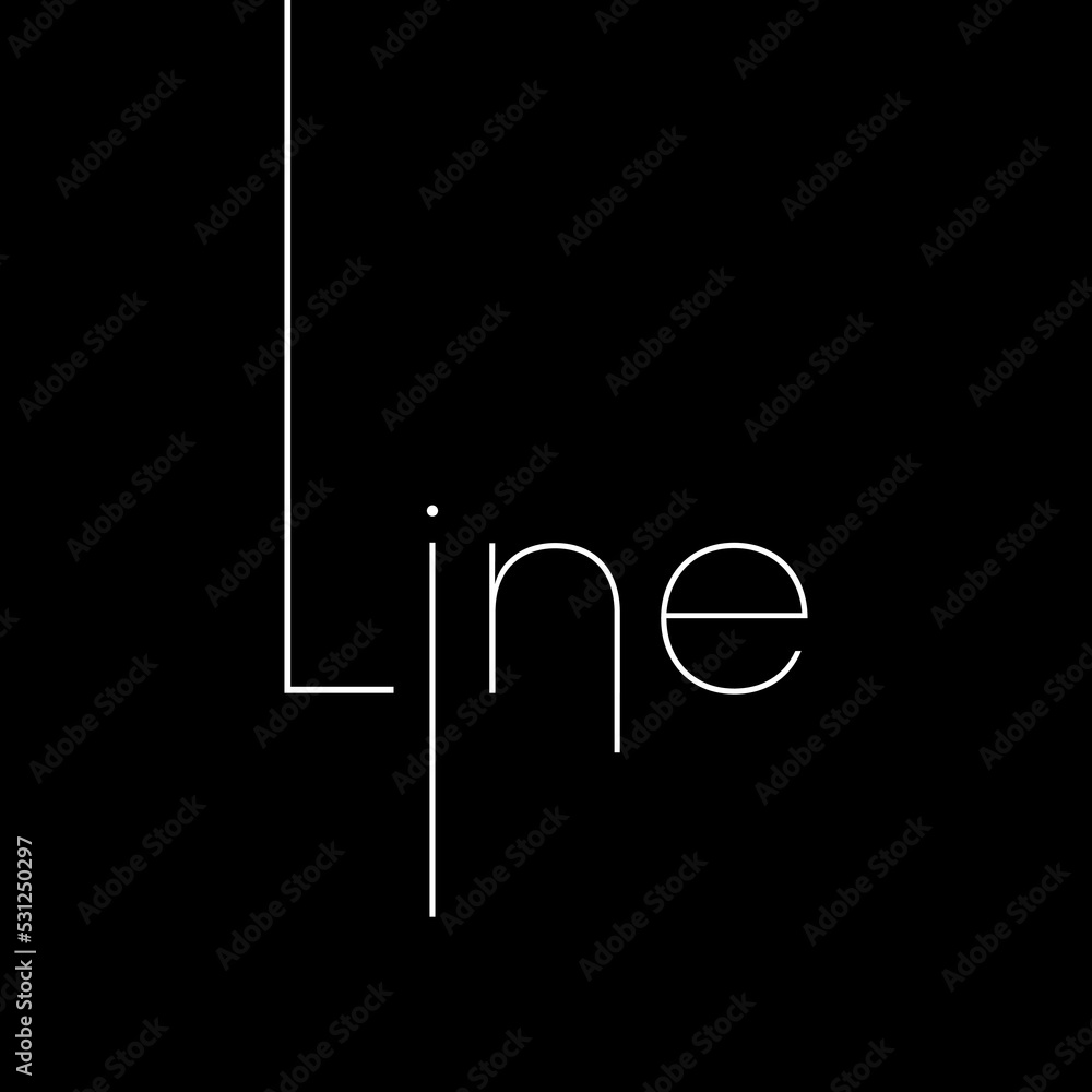 Big line showing the line word typography quote Big line showing the line word typography quote