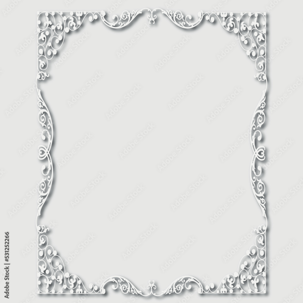 Frame, in the style of an ornament, Vector illustration eps 10, Art. Frame, in the style of an ornament, Vector illustration eps 10, Art.