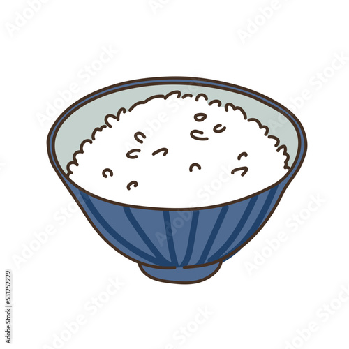 野菜のイラスト　農産物　食べ物　食材　食品　米　白米