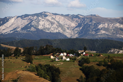 Mountain villages landscape