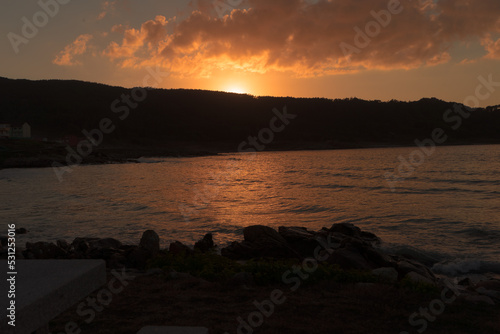 sunset Arou beach golden hour