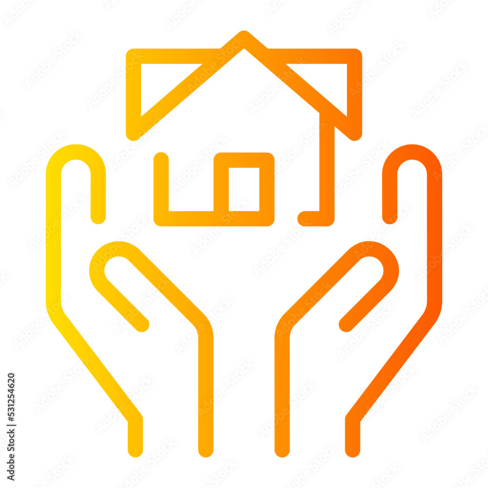 mortgage gradient icon