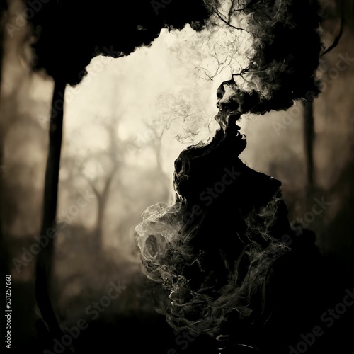 dark lungs cancer illustration smoke © Comprimido