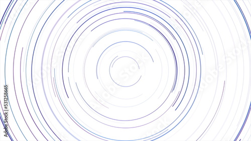 Blue purple round lines abstract tech futuristic background