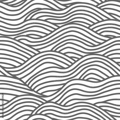 Seamless wave pattern with lines.