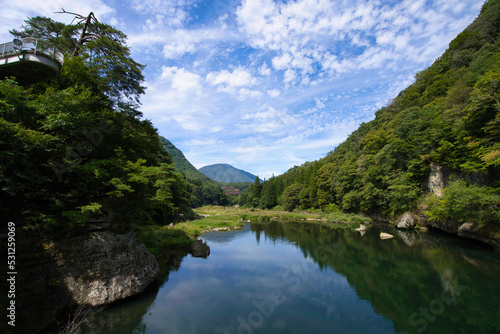 福島県,南会津の景色