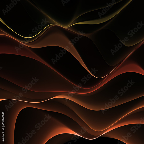 Pattern of Color Fractal Waves