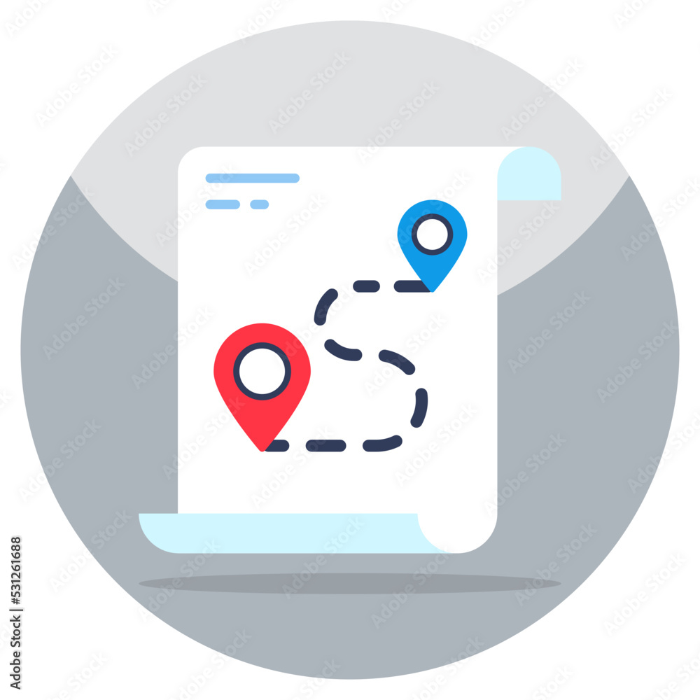 Perfect design icon of route Perfect design icon of route