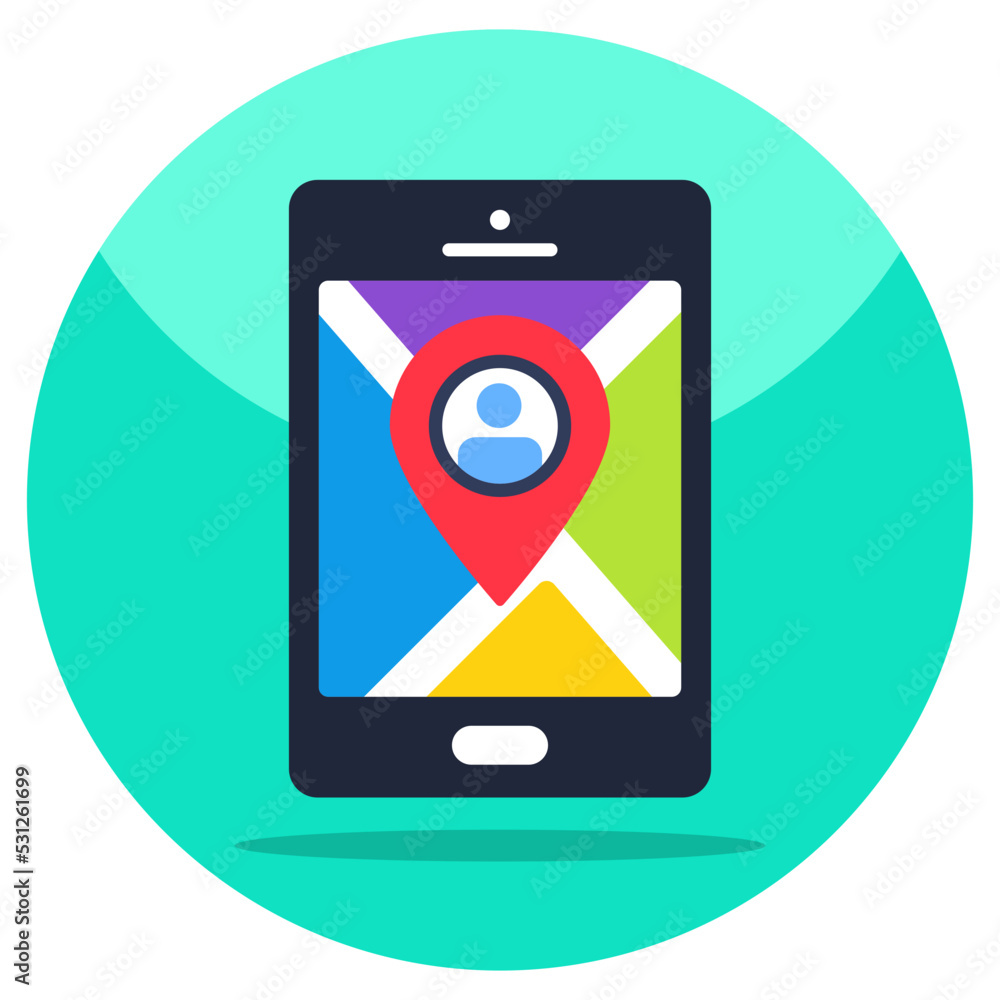 Premium download icon of mobile user location Premium download icon of mobile user location
