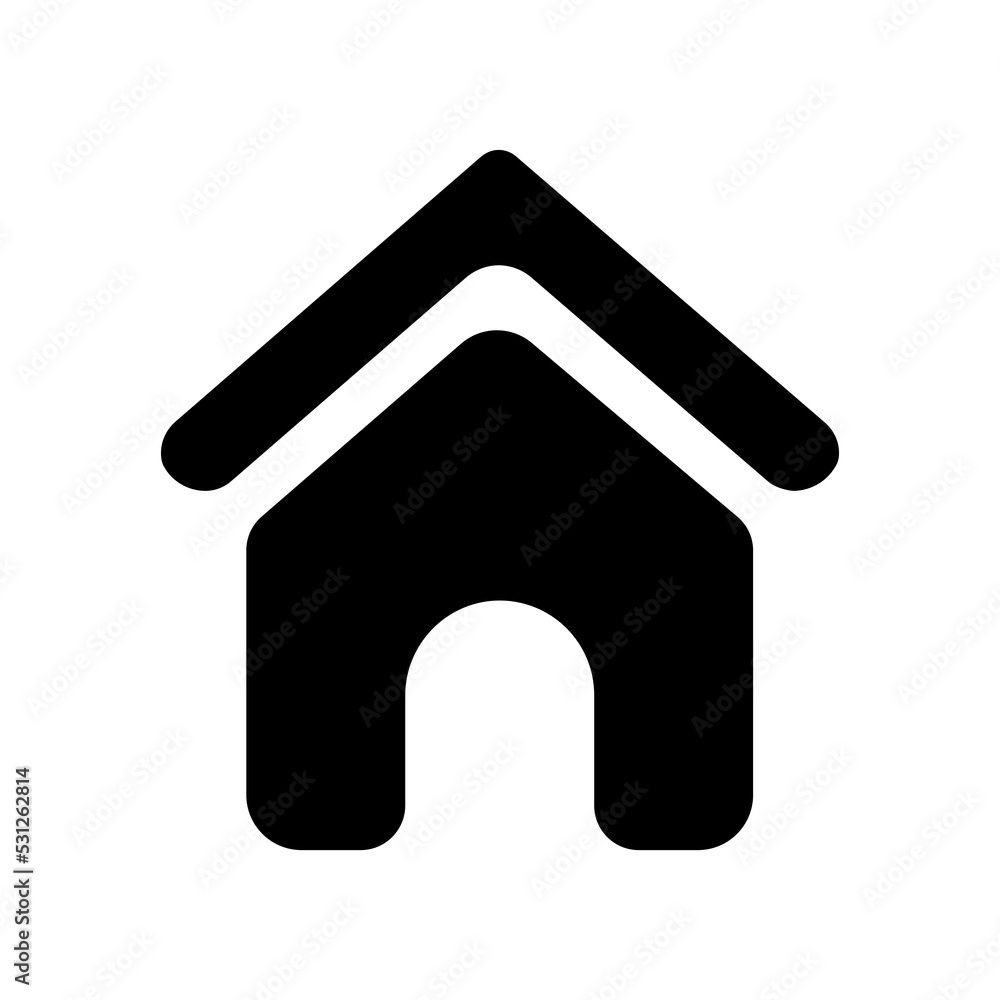 minimal home icon - web homepage symbol - vector website sign minimal home icon - web homepage symbol - vector website sign