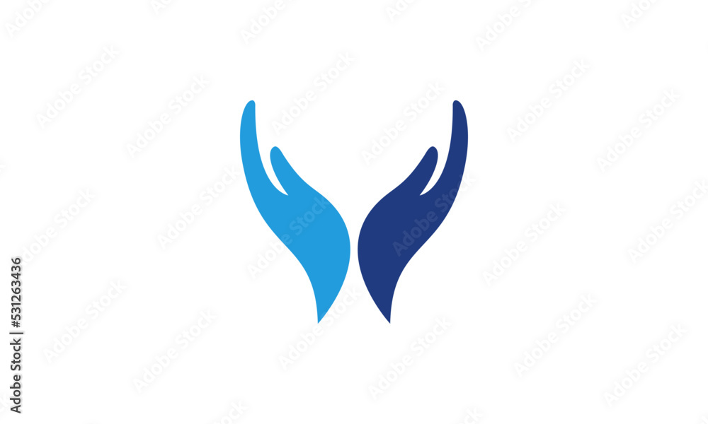 Hand Care Logo vector icon Business