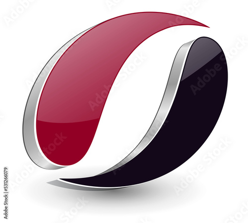 Abstract design icon, 3d lo...