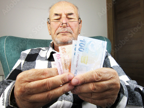 person holding money