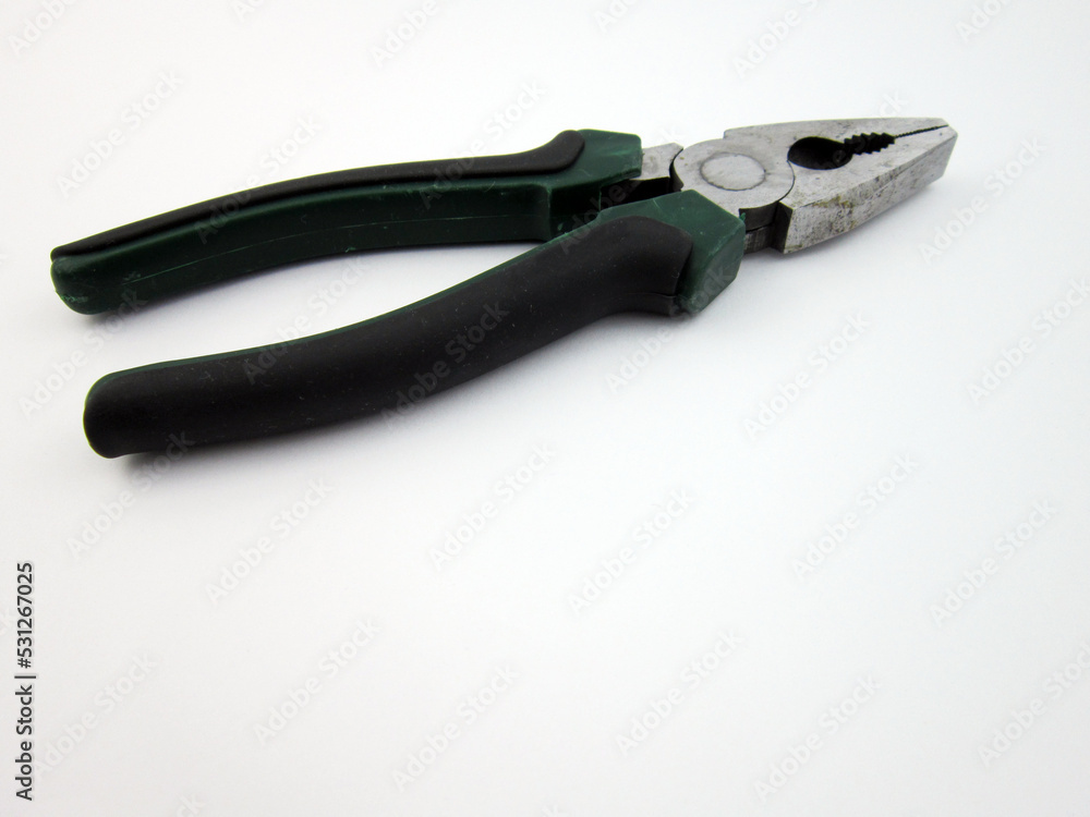 pliers isolated on white background pliers isolated on white background