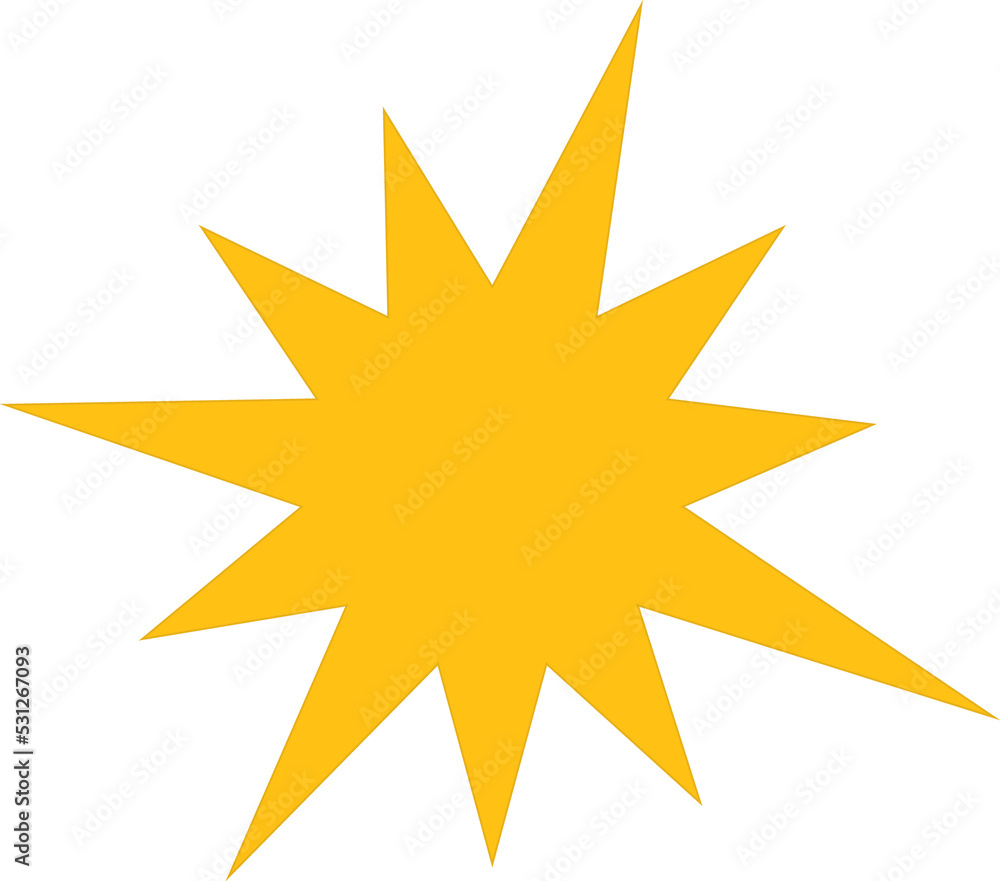 Star Flat Icon. Space Design Element. Kids Illustration Isolated on Transparent Background Star Flat Icon. Space Design Element. Kids Illustration Isolated on Transparent Background