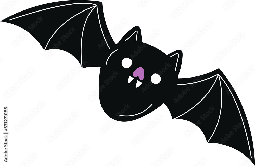 bat halloween celebration scary clipart Stock Illustration | Adobe Stock