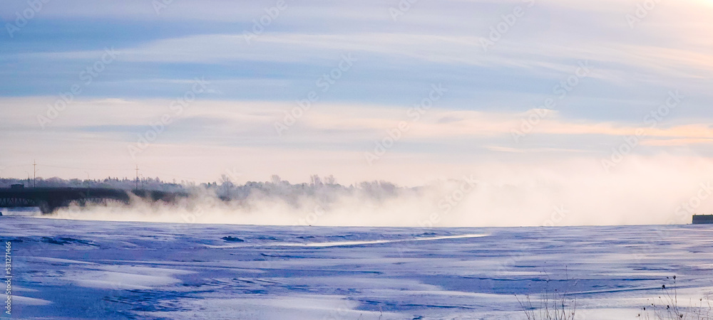 Obraz premium landscape with fog