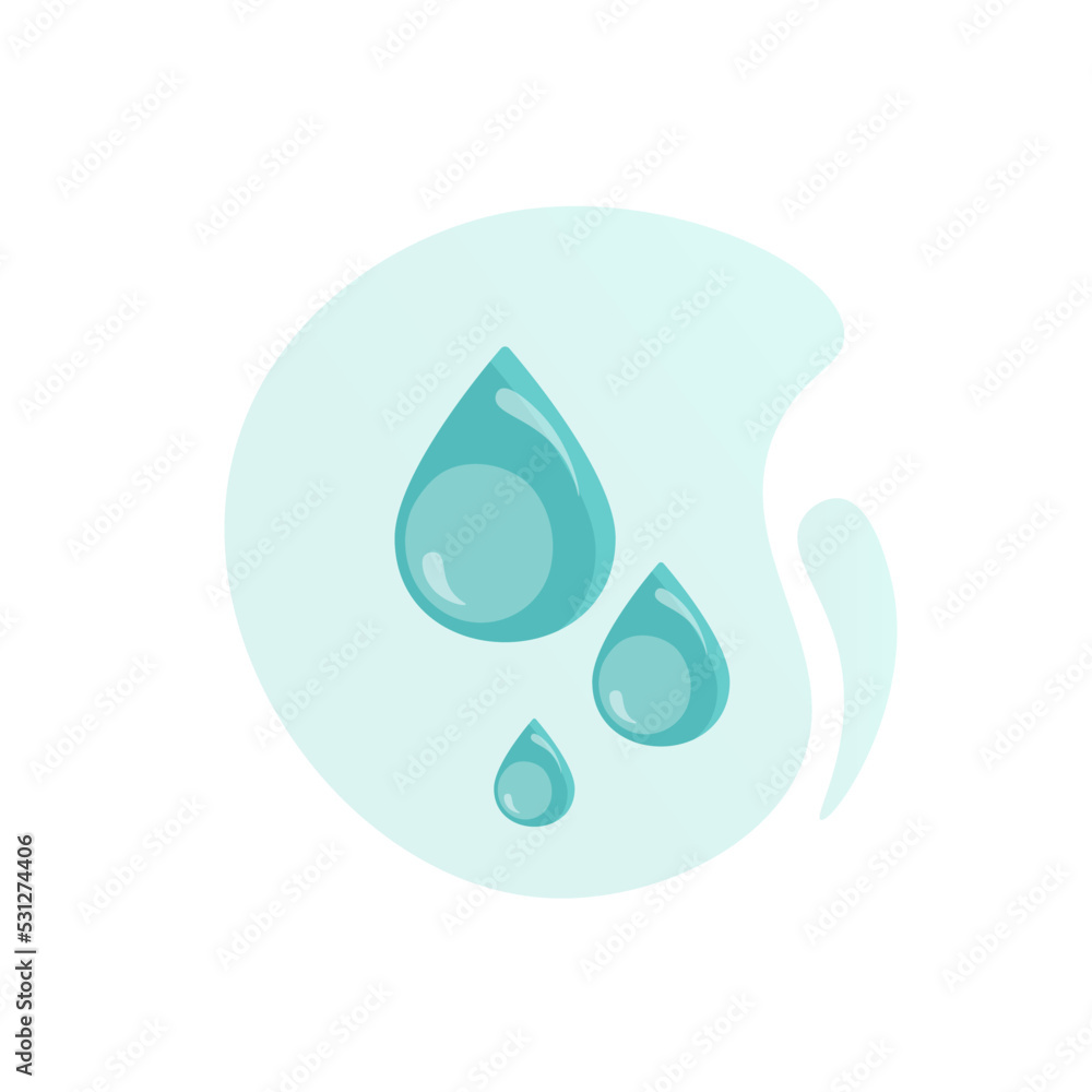 raindrops on blue background .vector illustration raindrops on blue background .vector illustration