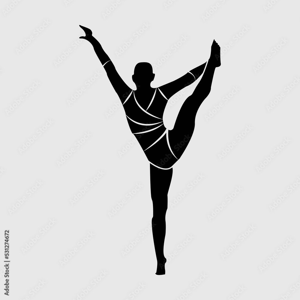 Gymnastics Girl Svg Cut File Gymnastics Iron Svg Tumbling Svg Sports