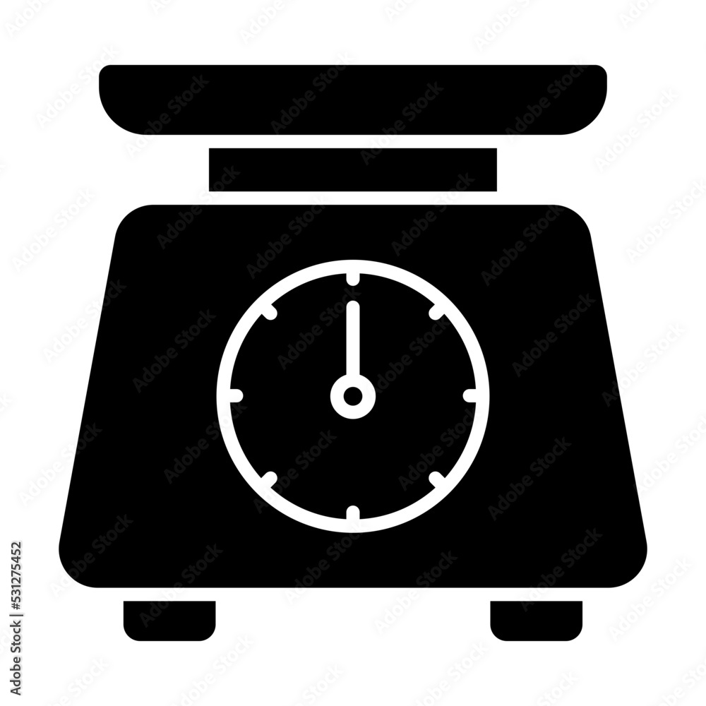 Filled design icon of lab scale Filled design icon of lab scale