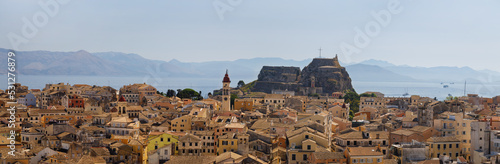 Cityscape Corfu island, Greece. Panoramic view, high resolution photo city. © MAXSHOT_PL