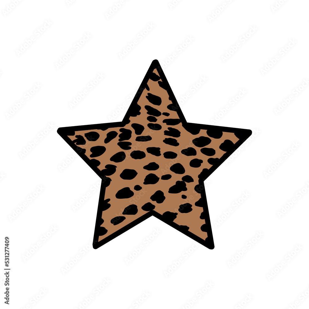 Obraz premium Cheetah Print Star