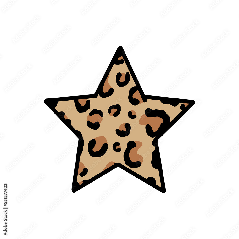 Leopard Print Star Leopard Print Star