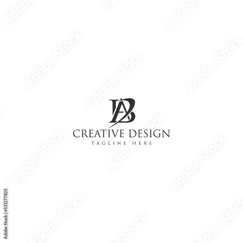 Creative Ab/Ba logo design.