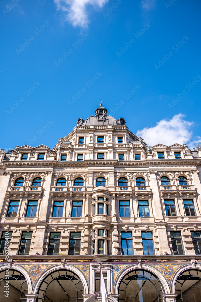 Traditional architecture of buildings in London, the UK's grand capital. Traditional architecture of buildings in London, the UK's grand capital.