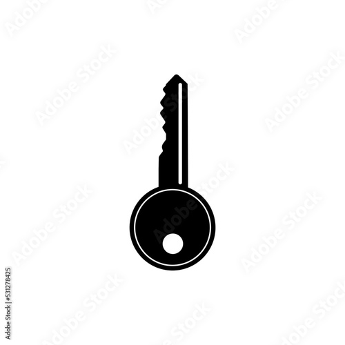 Key icon flat style vector