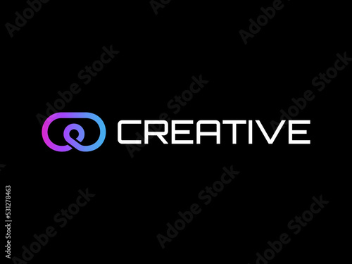Virtual Reality Logo, VR infinity