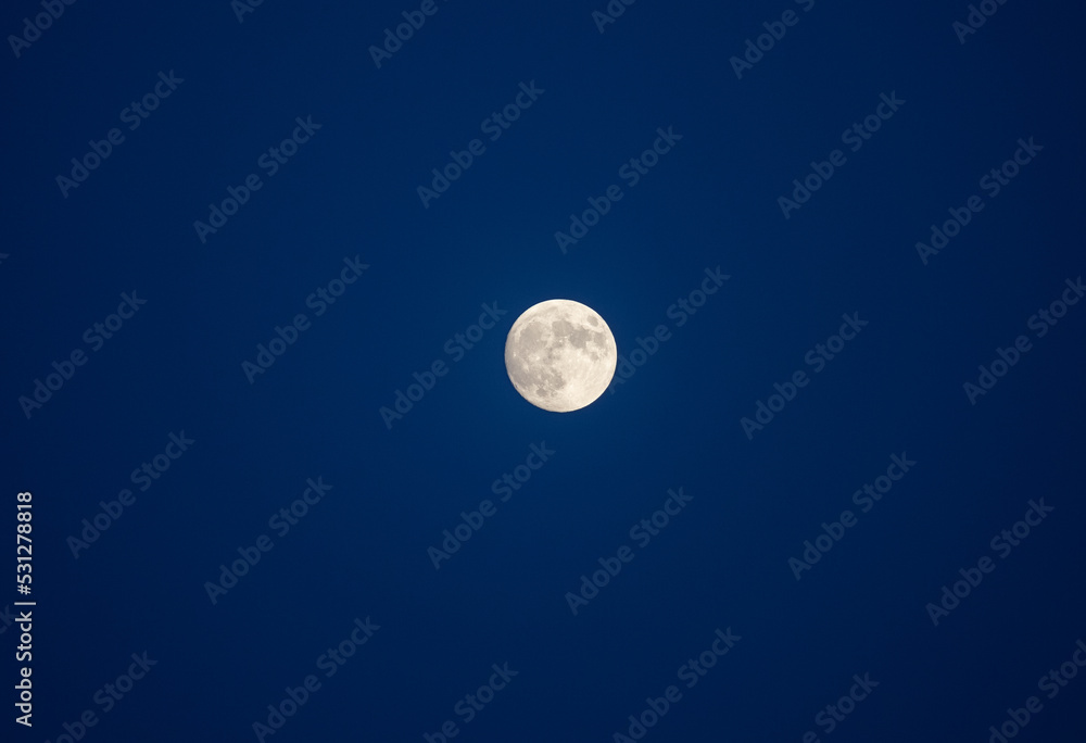 Magical view of a nighttime sky with large full moon. Magical view of a nighttime sky with large full moon.