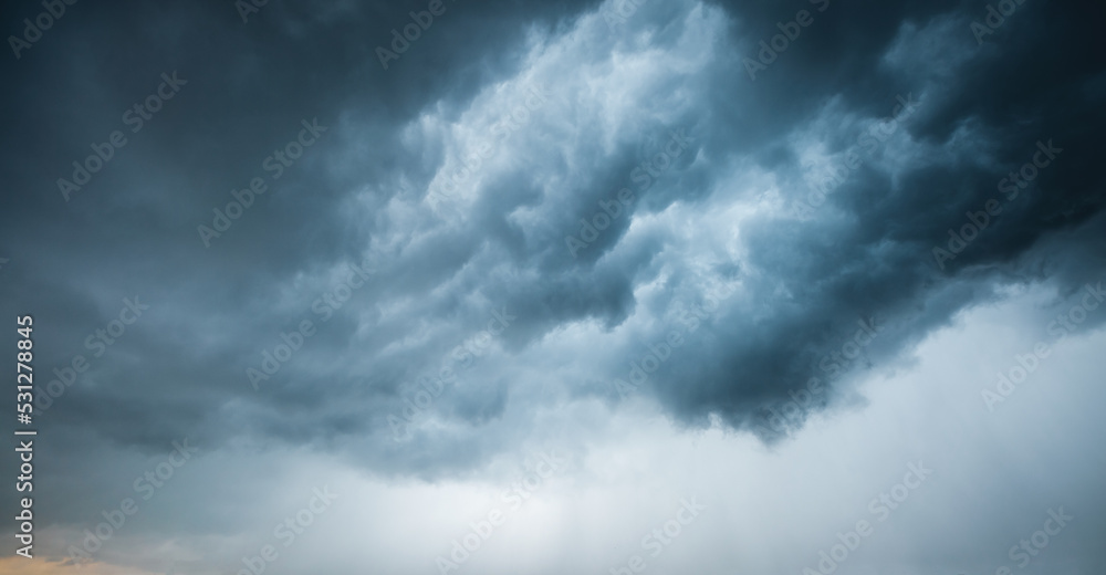 Tropical ominous clouds in front of the hurricane. Tropical ominous clouds in front of the hurricane.