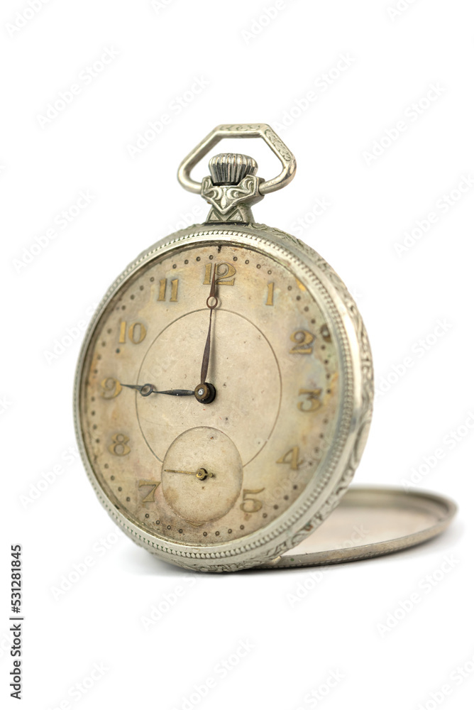 The old vintage pocket watch