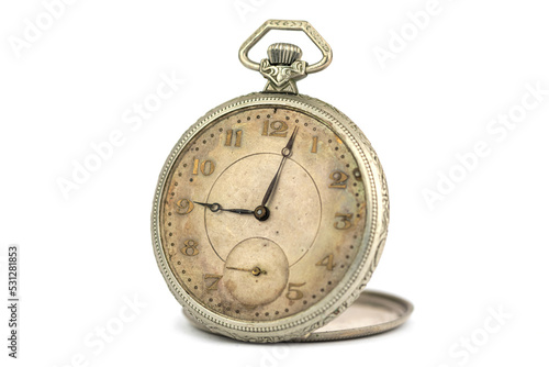 The old vintage pocket watch