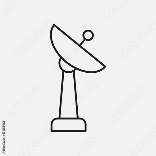 satelite antena communication isolated icon vector illustration design
