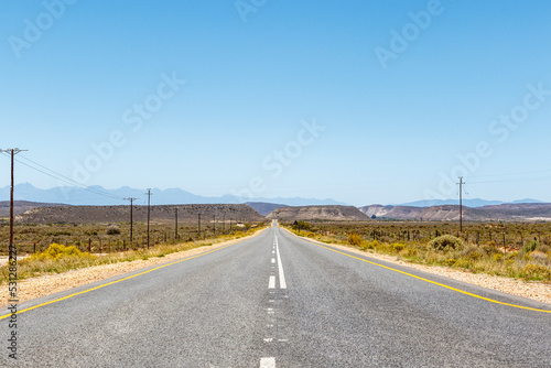 Route 62 highway in Western Cape, South Africa, Africa photo