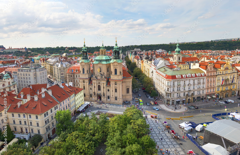 Fototapeta premium Panoramic view of Prague. Czech Republic