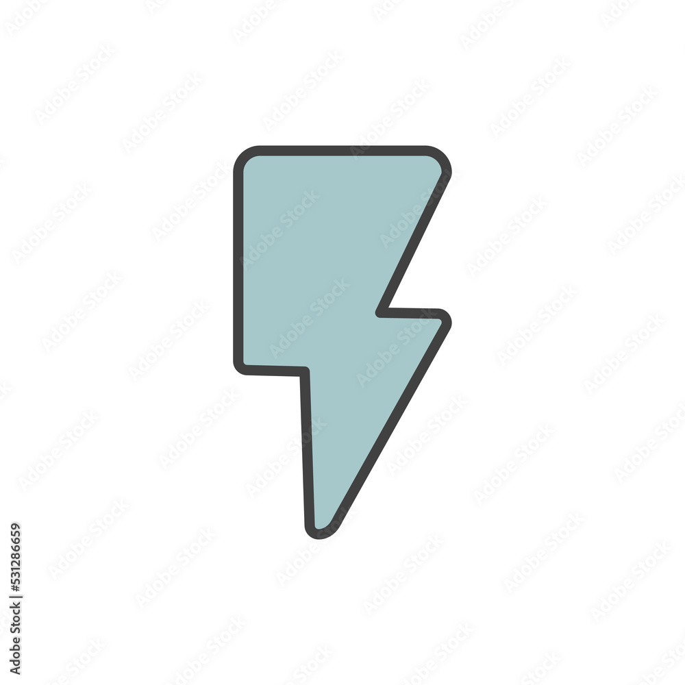 lightning icon vector illustration logo template for many purpose. Isolated on white background. full color lightning icon vector illustration logo template for many purpose. Isolated on white background. full color