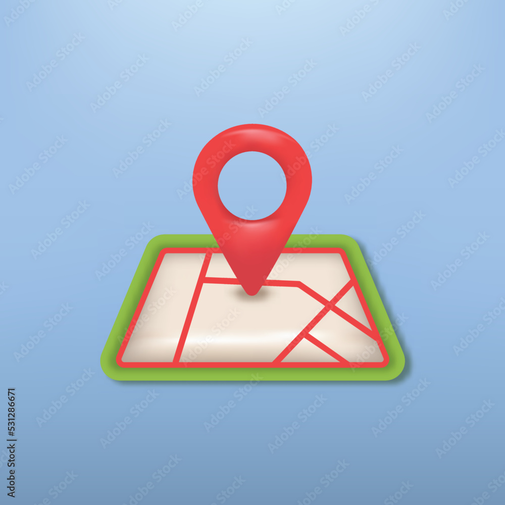 3d icon bubbles map location on blue background free vector 3d icon bubbles map location on blue background free vector
