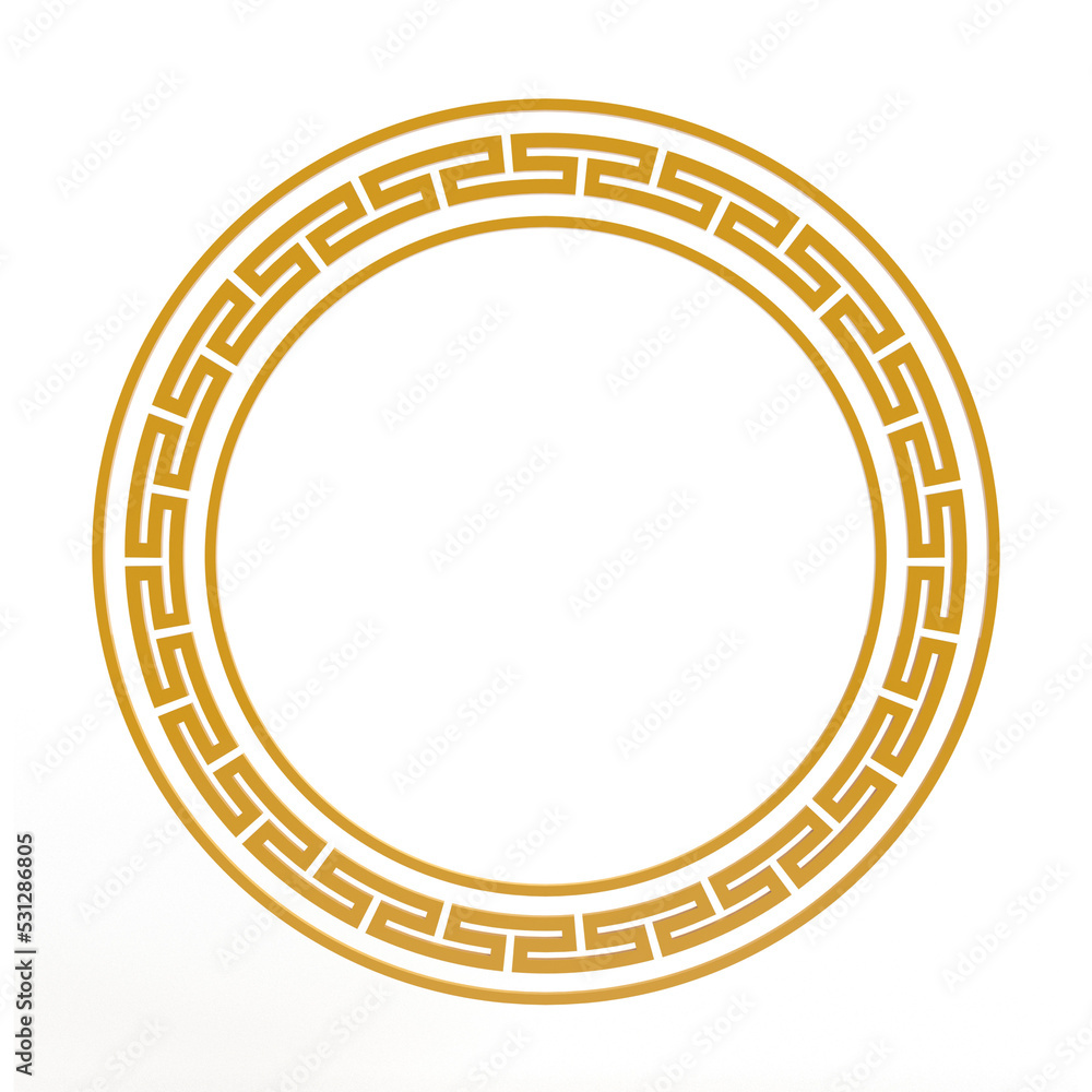 Traditional decorative round frame Traditional decorative round frame